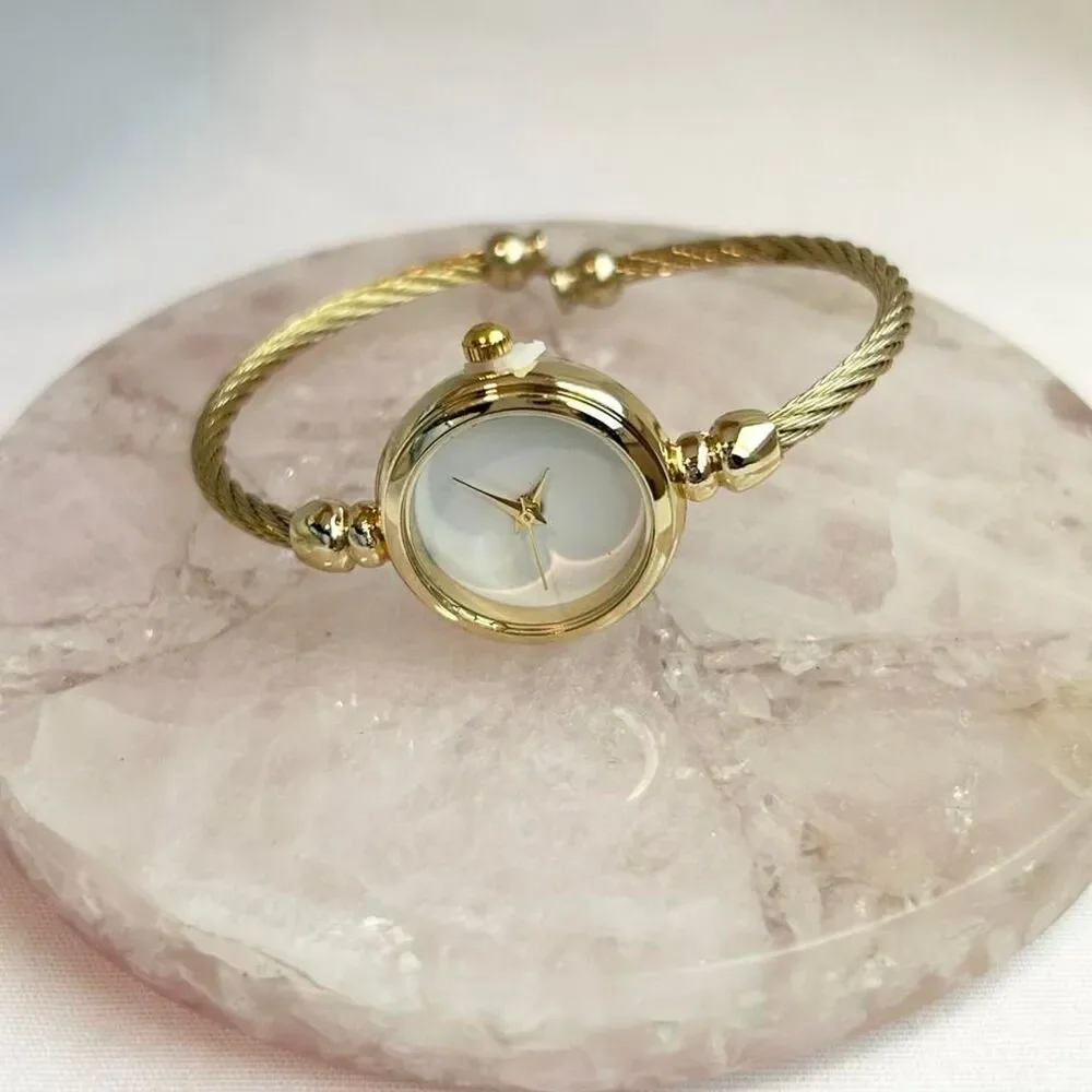 Vintage Inspired Luxury Gold Tone Watch
